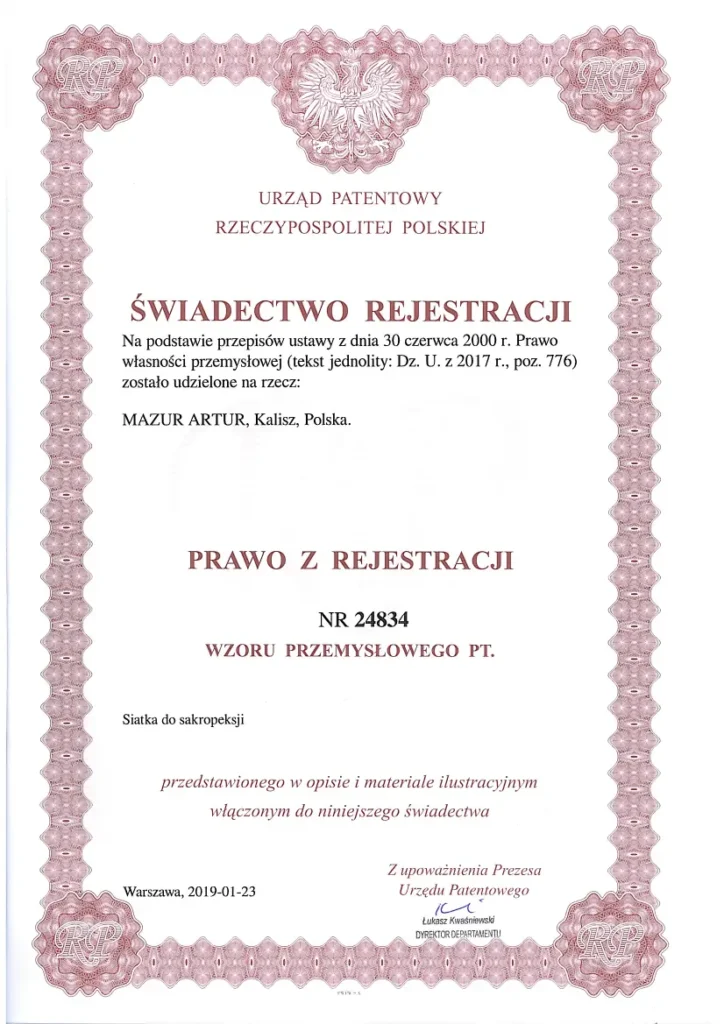 siatka do sakropeksji