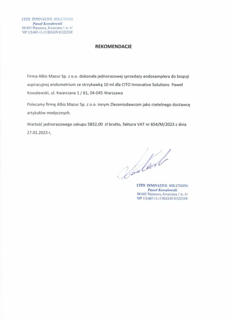 Cito referencje
