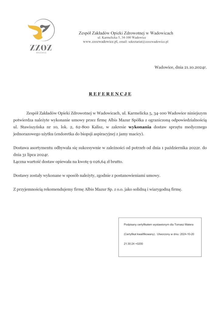 Wadowice referencje